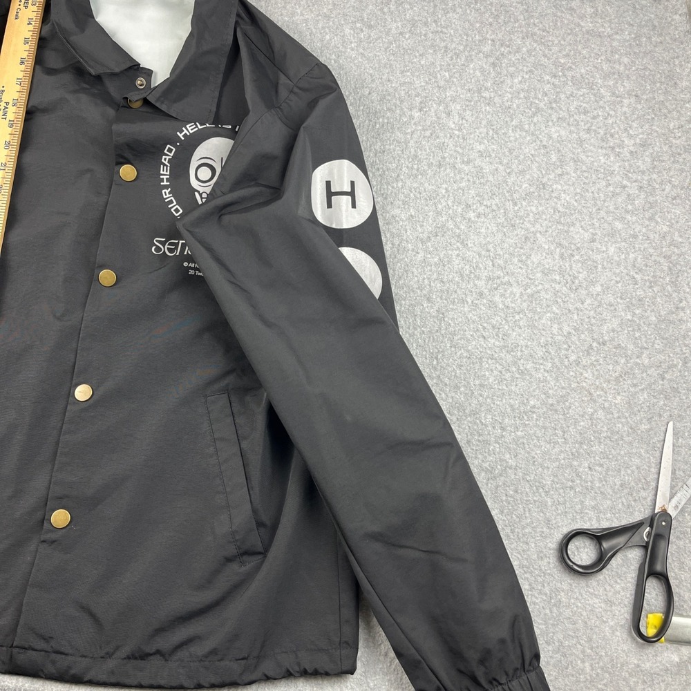 Senses Fail Windbreaker Jacket Mens Medium Black Hell Is In Your Head Band Merch - Picture 6 of 8